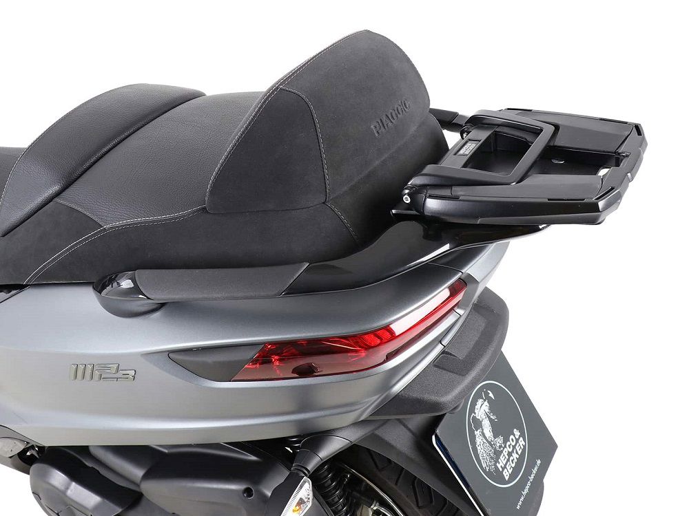 Hepco&Becker Top carrier Easyrack black for Piaggio MP3 500 from 2015 to 2021