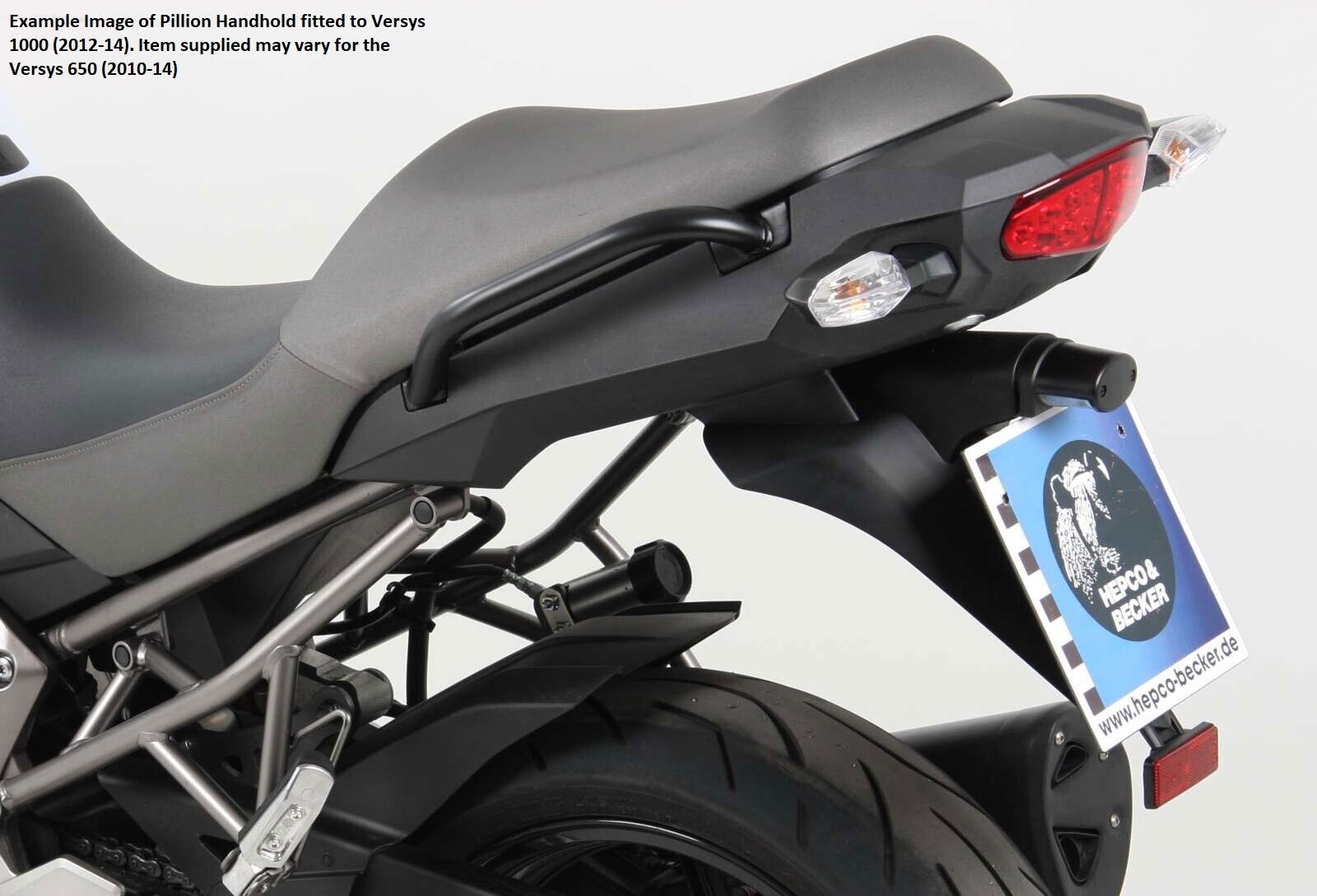 Hepco&Becker Passenger grab rail for Kawasaki Versys 650 from 2010 to 2014