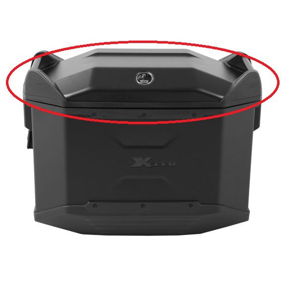 Hepco&Becker Lid Jet black for Xceed 38Liter side case