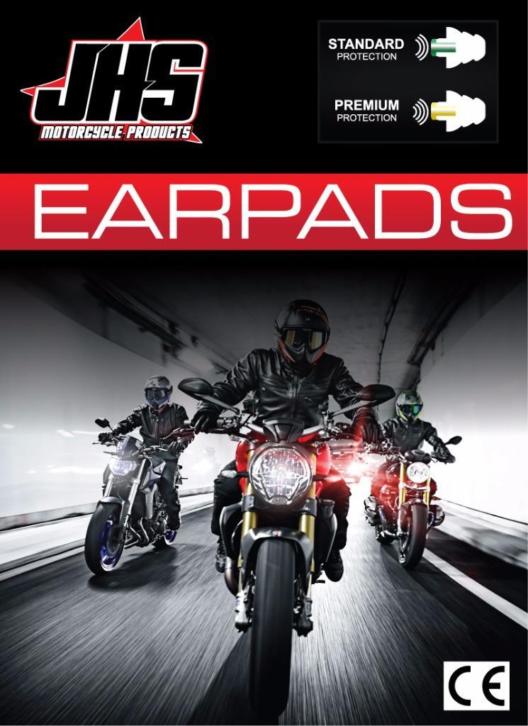 JHS Earpads the Unique earplugs for motorcyclists