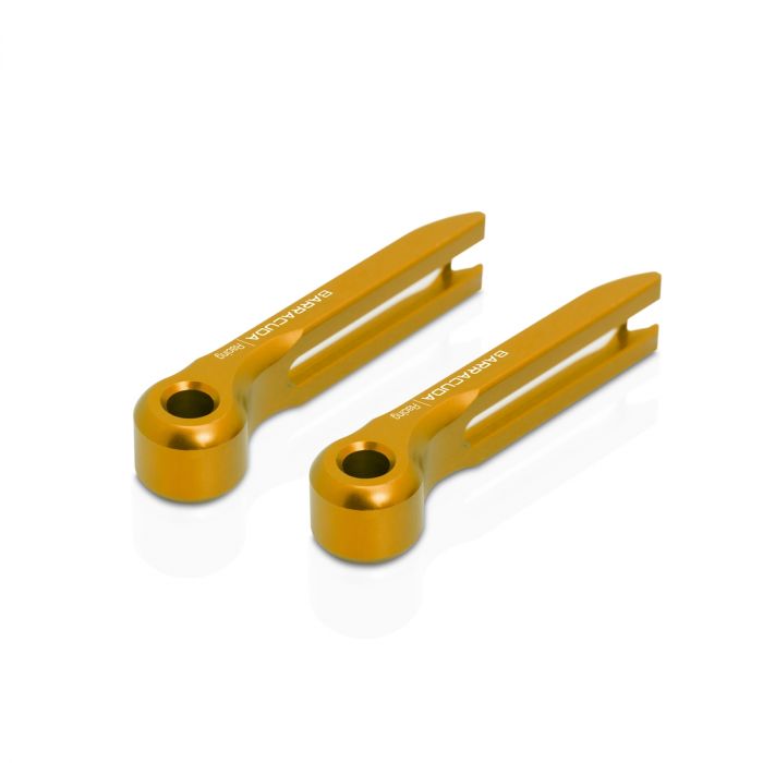 Barracuda Lever End Pieces Aluminum Gold