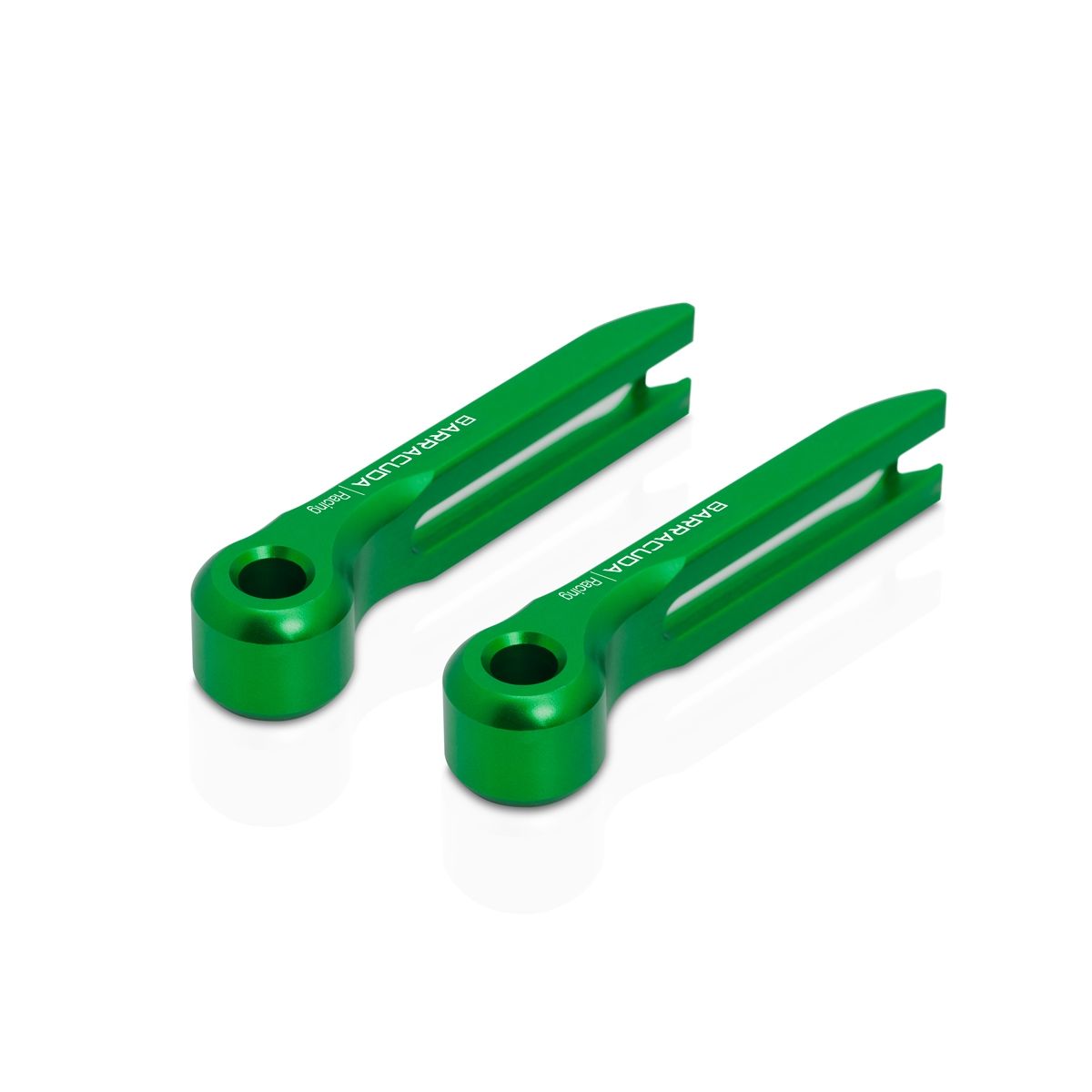 Barracuda Lever End Pieces Aluminum Green