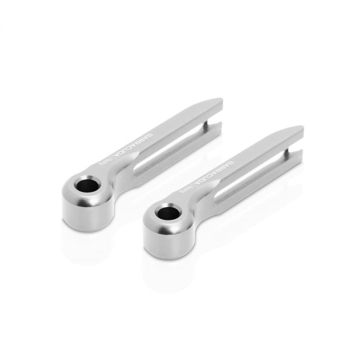 Barracuda Lever End Pieces Aluminum Silver