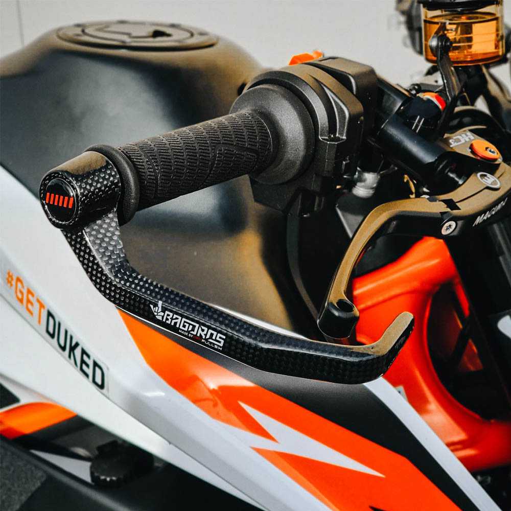 Bagoros Carbon Brake Lever Protection LEO For Various Models KTM / Husqvarna / Yamaha