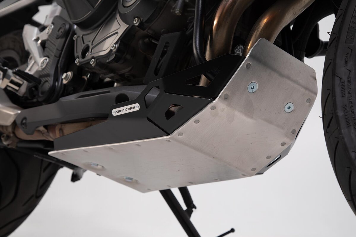 SW-Motech Crankcase Protector Silver Honda CB 500 X From 2018