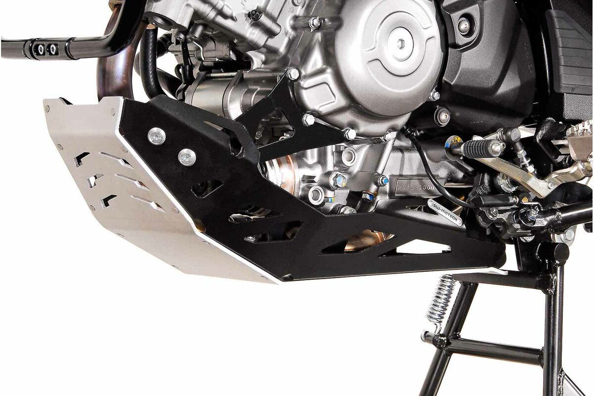 SW-Motech Crankcase Protector Black/Silver Suzuki DL 650 V-Strom / XT From 2011