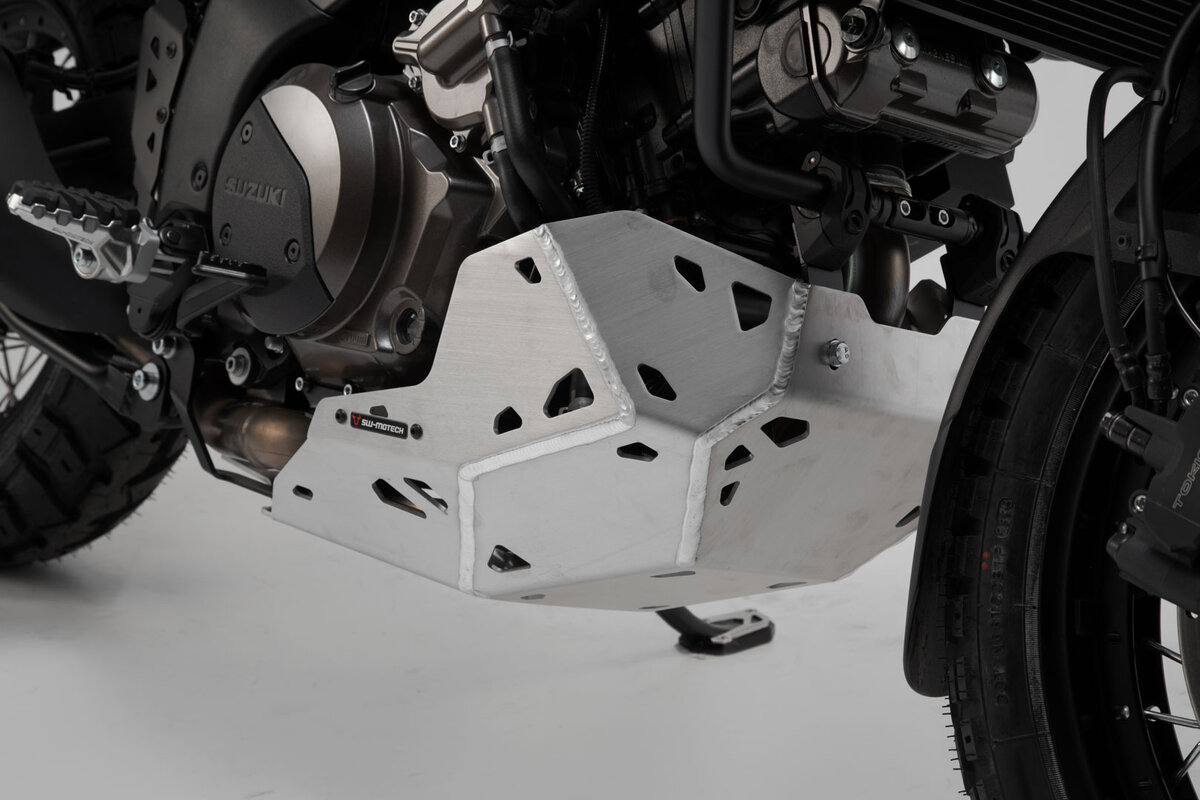 SW-Motech Crankcase Protector Silver Suzuki V-Strom 1050 From 2019