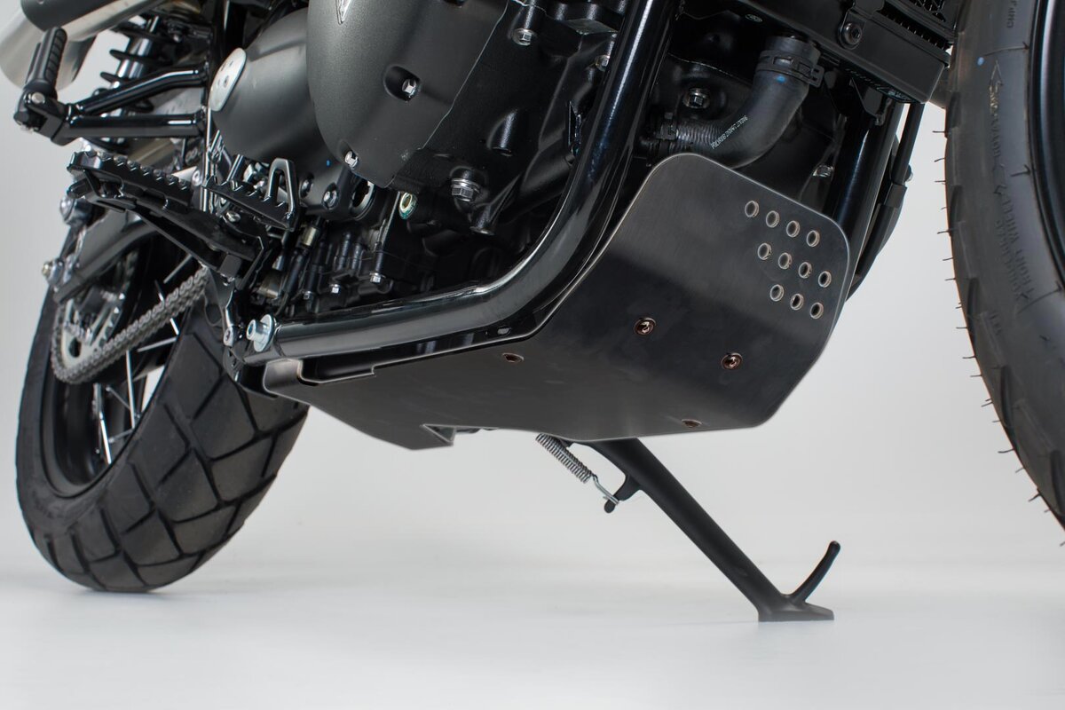 SW-Motech Crankcase Guard Black Triumph Bonneville / Speed / Street / Thruxton