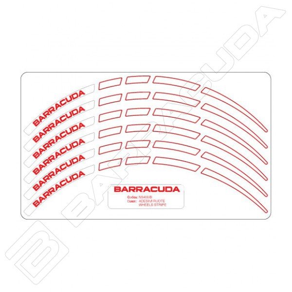 Barracuda Wheel Stripes white 15”