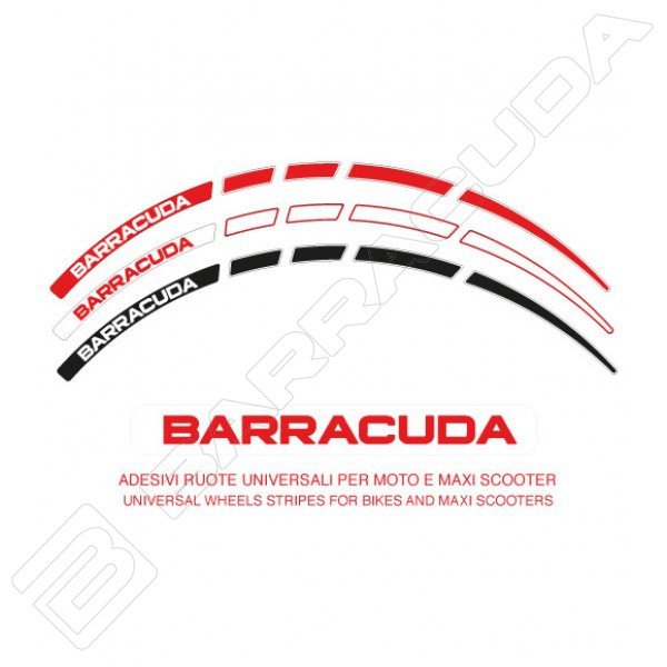 Barracuda Wheel Stripes white 17”