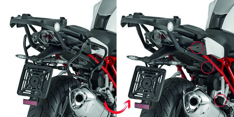 Givi PLXR5117 Side pannier rack BMW R 1200 R / RS / R 1250 R / RS
