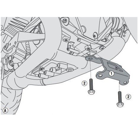 Givi RP1144KIT Mounting kit to mount the RP1144 Honda CRF 1000 L Africa Twin