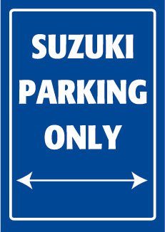Parking sign Suzuki Parking