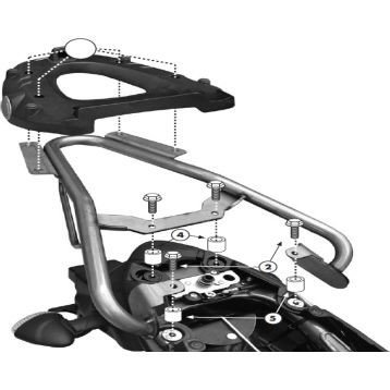Givi SR121M Top box carrier Suzuki Gladius 650 09-16