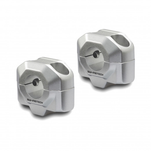 SW-Motech Handlebar Risers Silver