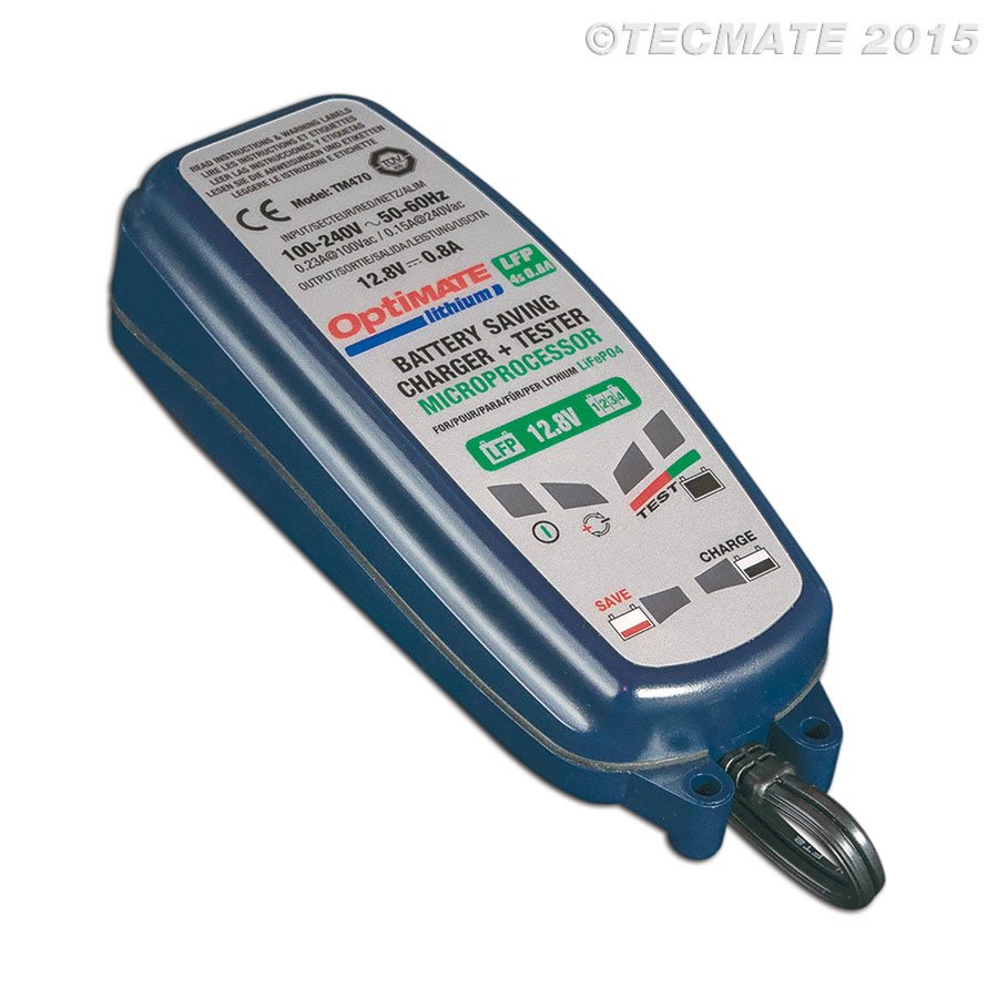 Optimate 3 Lithium TM470 Battery charger / trickle charger 12Volt 0.8A