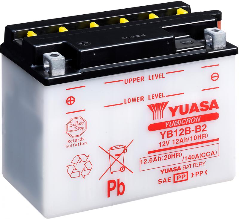 Yuasa Battery YB12B-B2 motorbike Battery (without acid)