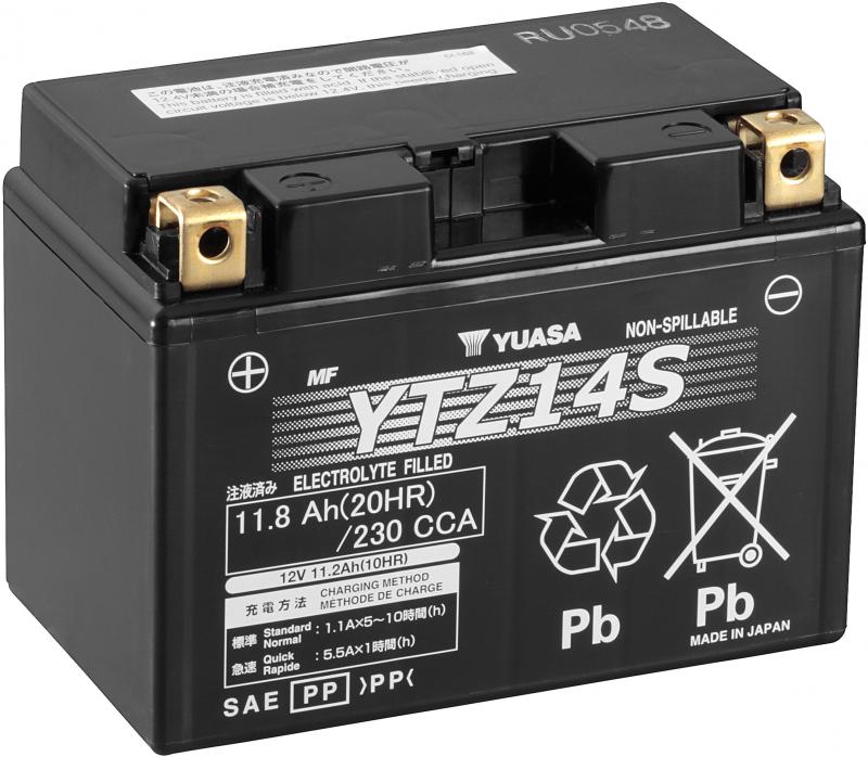Yuasa Battery YTZ-14 Gel version for motorbikes