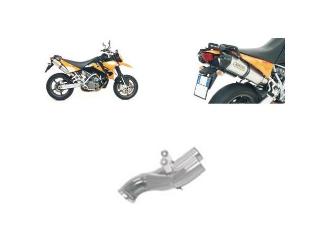 ARROW midpipe with catalytic converter for KTM 950SM from 2005 and KTM 990SM from 2008