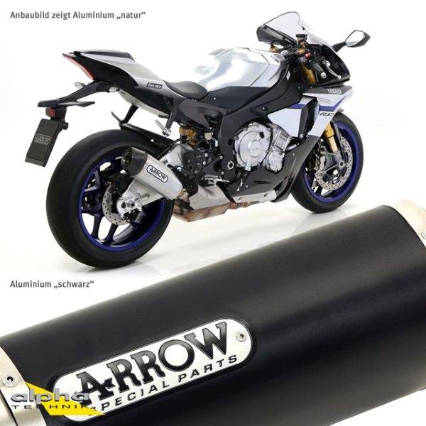 ARROW DARK INDY RACE motorfietsuitlaat voor Yamaha YZF-R1 vanaf 2015