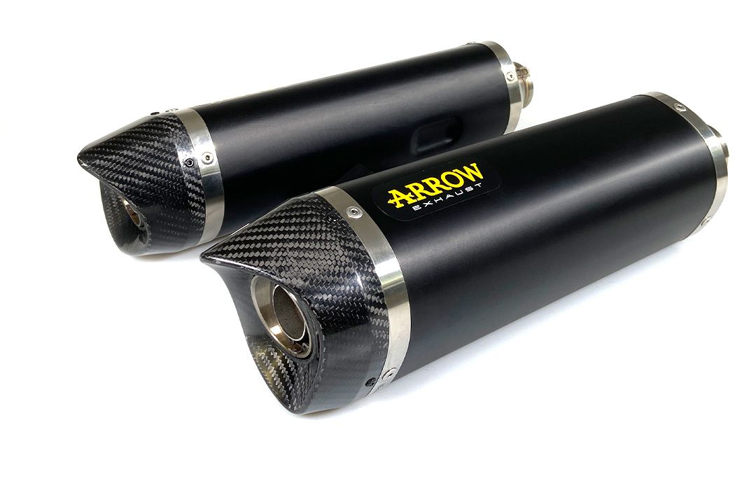 ARROW Dark Thunder motorcycle exhaust for Aprilia Dorsoduro 900 from 2017