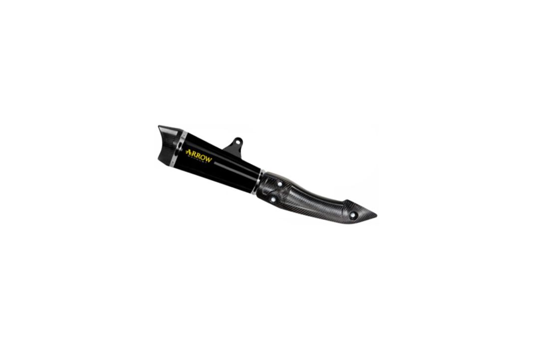 ARROW Dark XKONE motorcycle exhaust for Kawasaki Z 125 from 2021