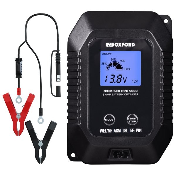 Oxford Oximiser 5000 Pro Battery Charger / Trickle Charger